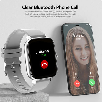 1.83" Fitness Smart Watch With Call – Heart & Sleep Tracking