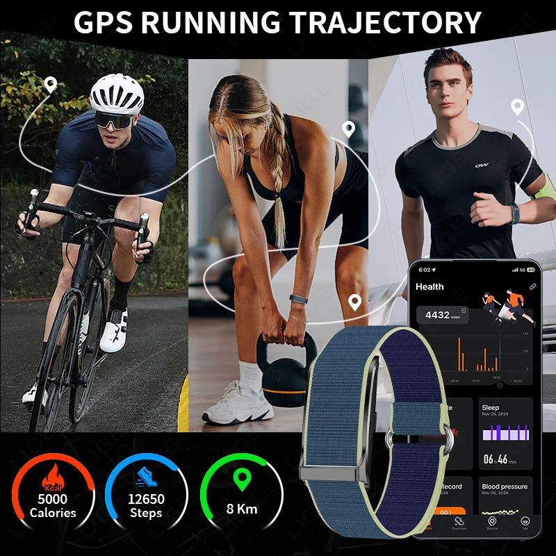 Fitness Tracker Smart Band – Heart Rate & 127 Sport Modes