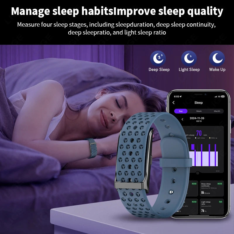 Fitness Tracker Smart Band – Heart Rate & 127 Sport Modes