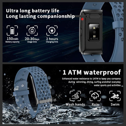 Fitness Tracker Smart Band – Heart Rate & 127 Sport Modes